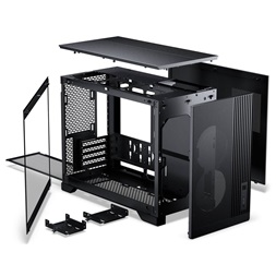 Phanteks XT M3 MATX 3xDRGB venti edzett üveg fekete ház