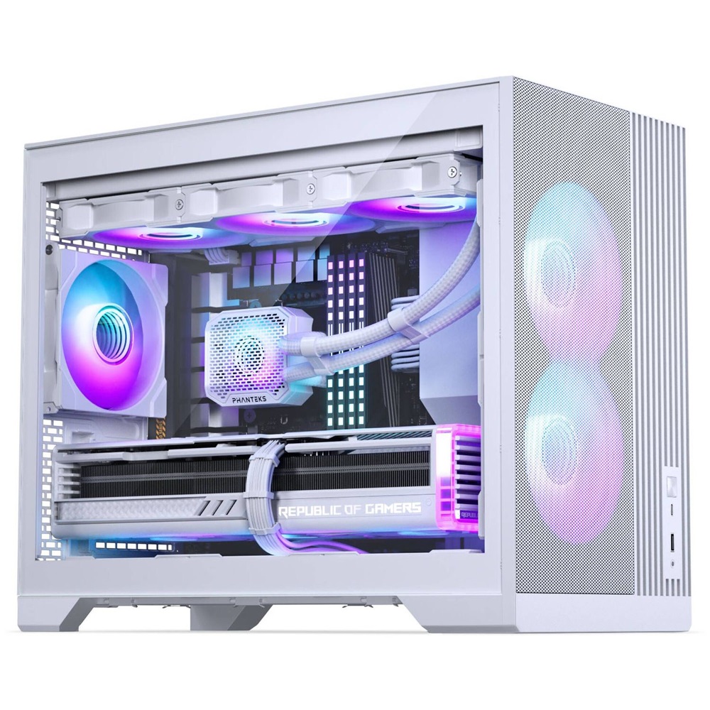 Phanteks XT M3 MATX edzett üveg fehér ház