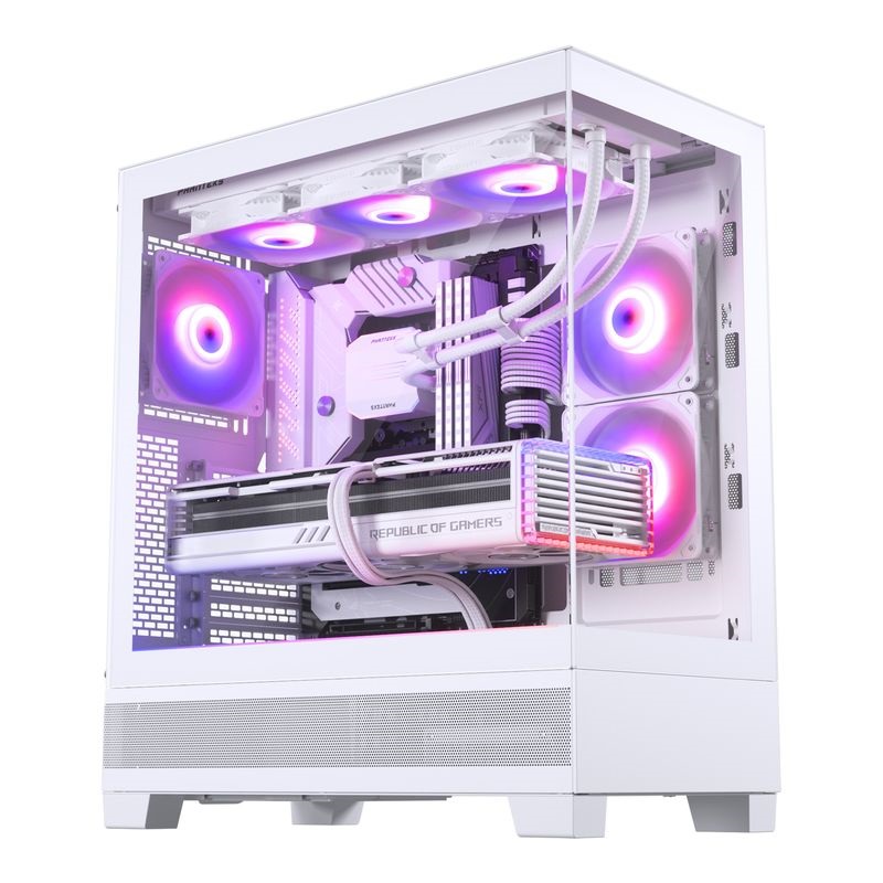 Phanteks XT View edzett üveg D-RGB fehér ház