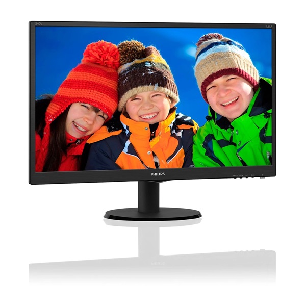 Philips 23,8" 240V5Q FHD IPS HDMI/VGA/DVI/hangszóró fekete monitor (Használt A)