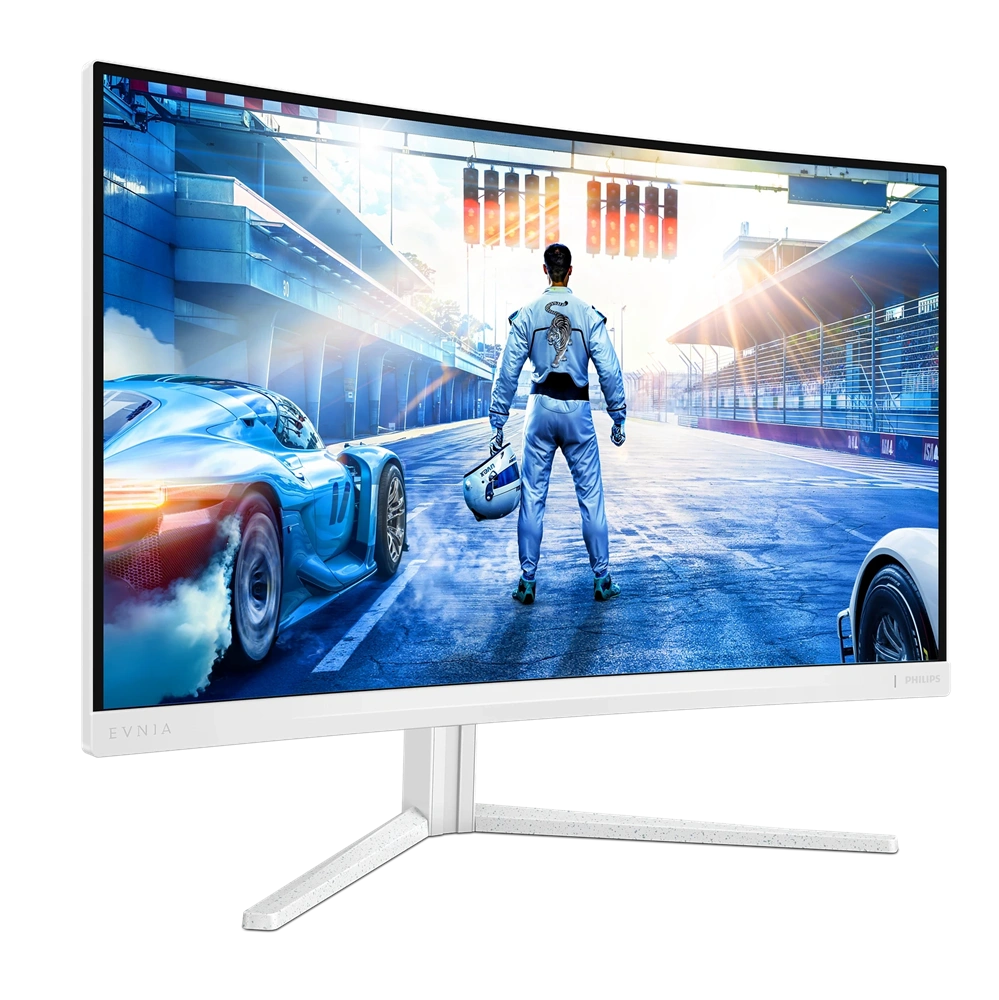 Philips 27" 27M2C5501/00 QHD Fast VA 180Hz HDMI/DP fehér ívelt gamer monitor