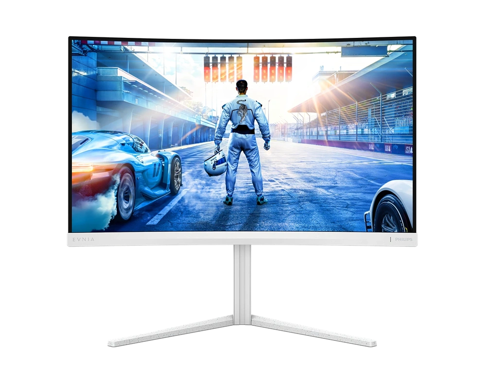 Philips 27" 27M2C5501/00 QHD Fast VA 180Hz HDMI/DP fehér ívelt gamer monitor