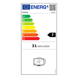 Philips 34" 346B1C UWQHD VA USB-C/USB-B/USB/HDCP/LAN/DP/HDMI ívelt monitor