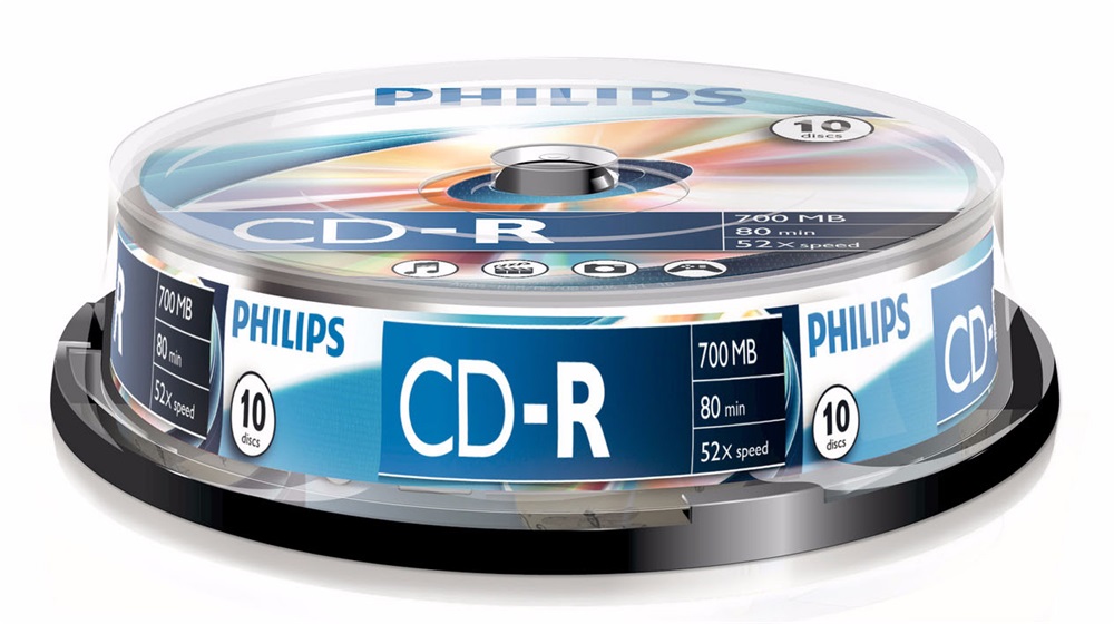 Philips CD-R80CB 52x cake box lemez 10db/csomag