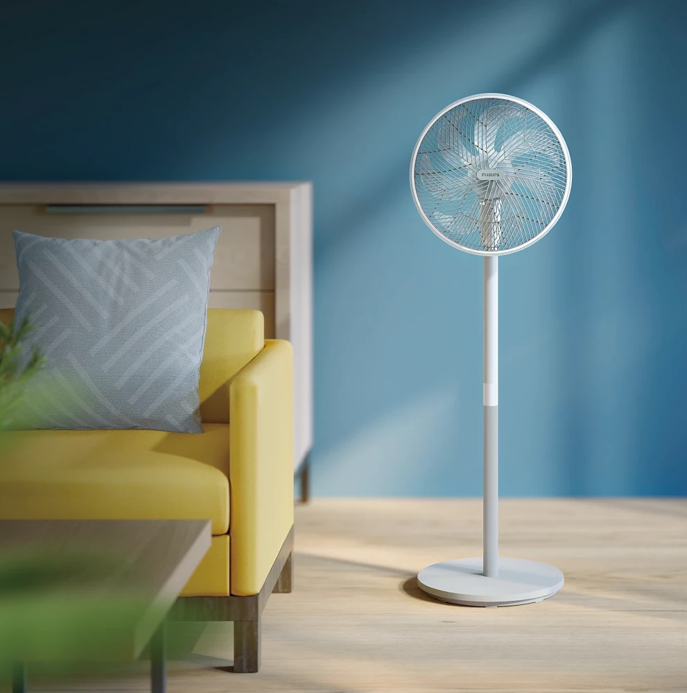 Philips CX2550/00 2000 Series fehér-szürke, 40 cm, sebességfokozat száma:3, 45 W, álló ventilátor