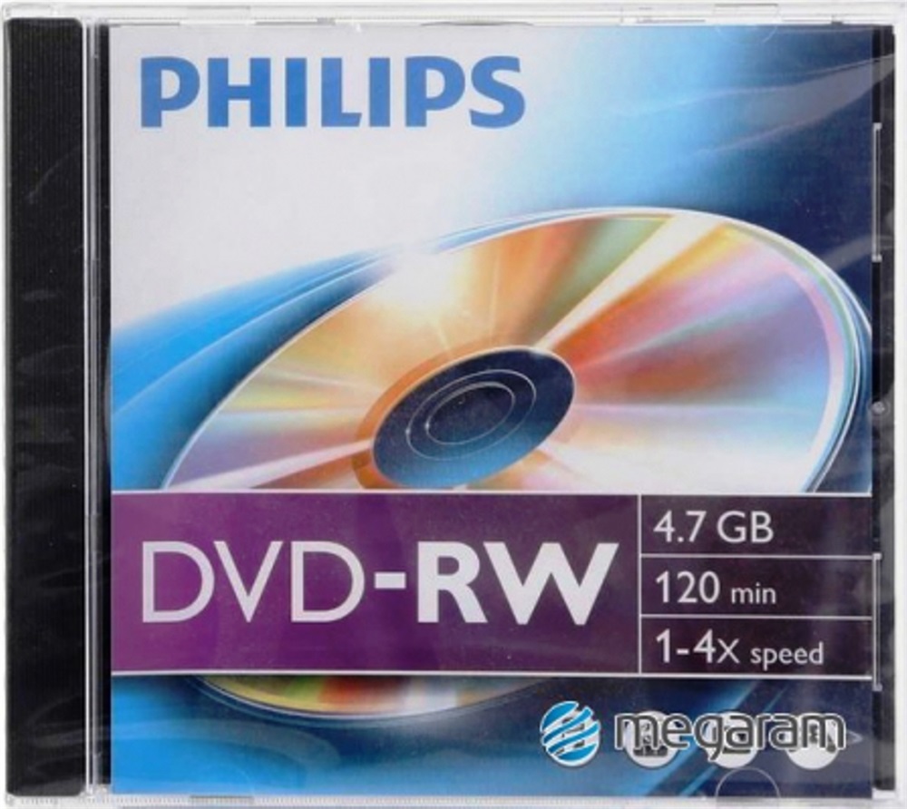 Philips DVD-RW47 4x újraírható DVD lemez