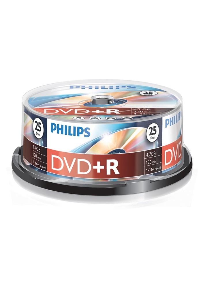 Philips DVD-R 4,7 Gb Írható DVD 25db/henger