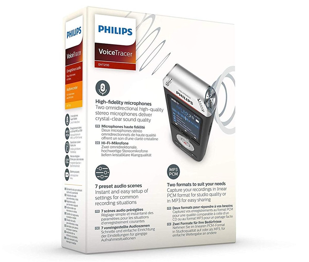 Philips DVT2110 8GB sztereó diktafon
