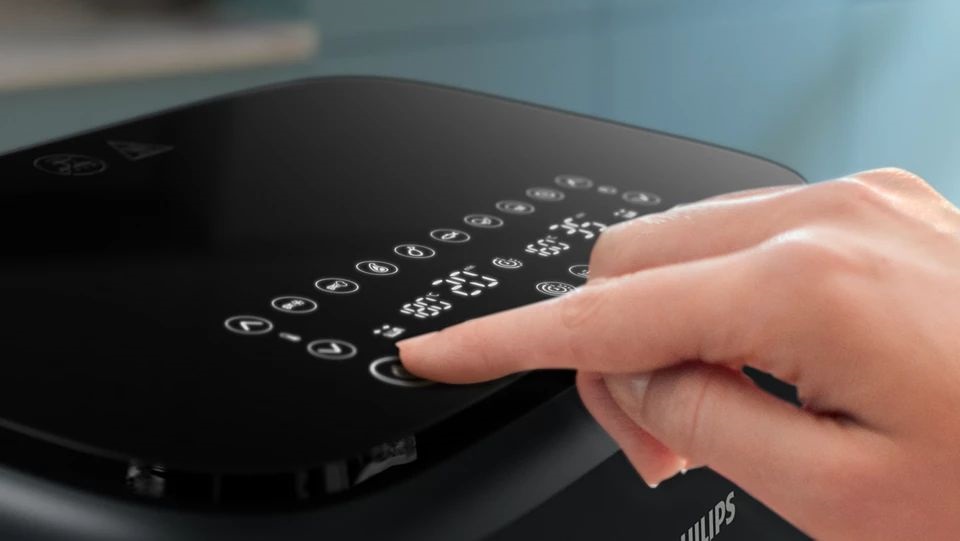 Philips DualBasket NA351/00 fekete 9 L forrólevegős sütő
