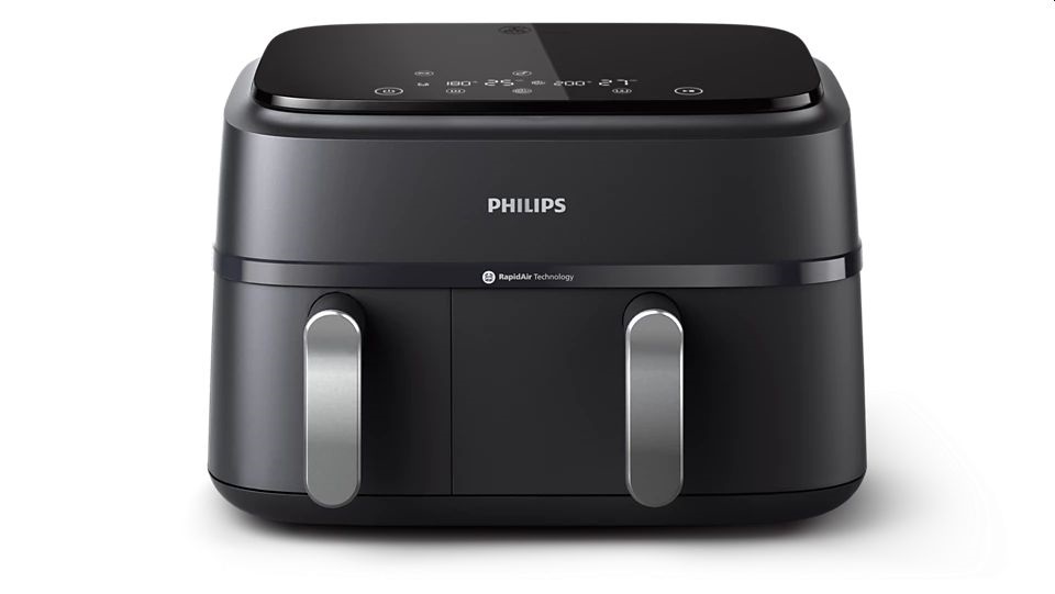 Philips DualBasket NA351/00 fekete 9 L forrólevegős sütő