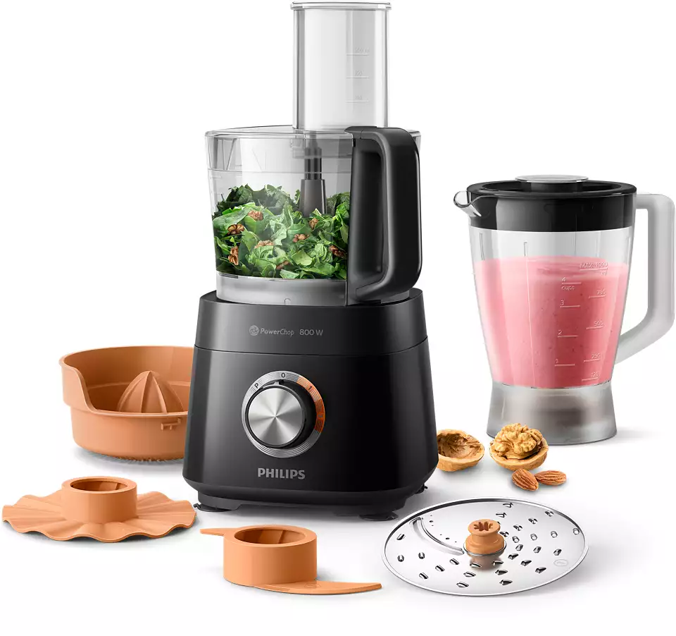 Philips HR7530/10 Viva Collection fekete konyhai robotgép