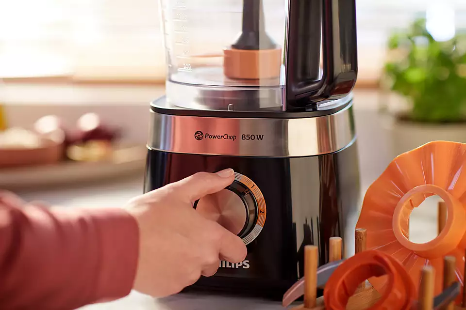 Philips HR7530/10 Viva Collection fekete konyhai robotgép