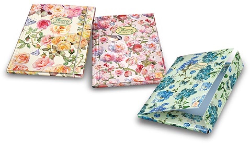 Pigna Nature Flowers A4 karton gumis mappa