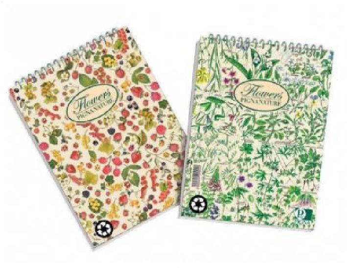 Pigna Nature Flowers A6 50 lapos kockás spirálos jegyzettömb