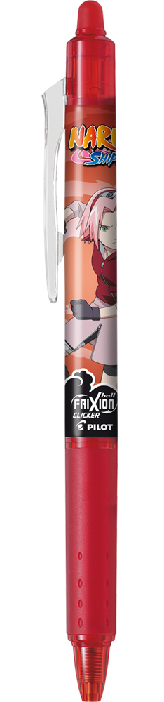 Pilot FriXion Clicker 0,7 NARUTO SHIPPUDEN Limitált kiadás piros rollerirón