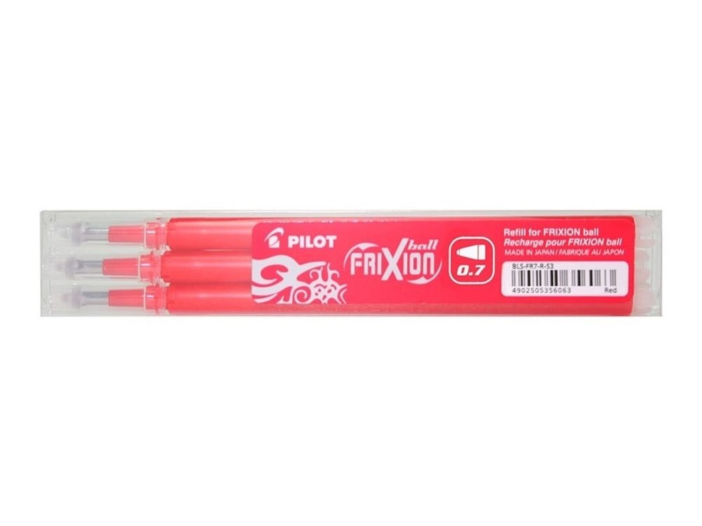 Pilot Frixion 0,7mm 3db-os piros rollertoll betét