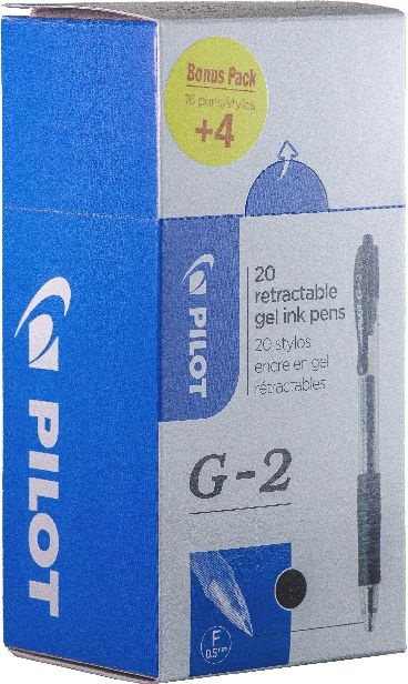 Pilot G-2 20 db/csomag fekete zseléstoll