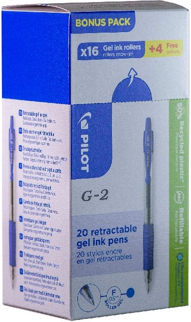 Pilot G-2 20 db/csomag kék zseléstoll