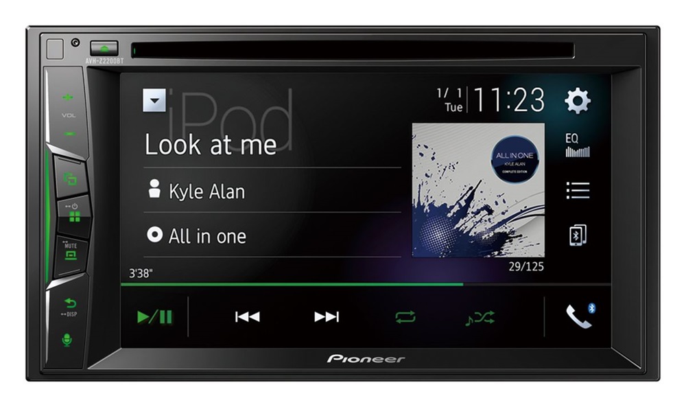 Pioneer AVH-Z2200BT multimédiás CD/DVD autóhifi fejegység