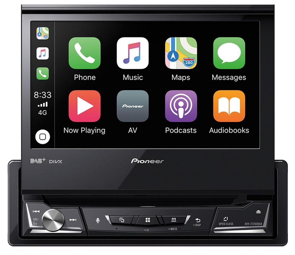 Pioneer AVH-Z7200DAB 7" LCD-s Bluetooth/DVD/USB autóhifi fejegység