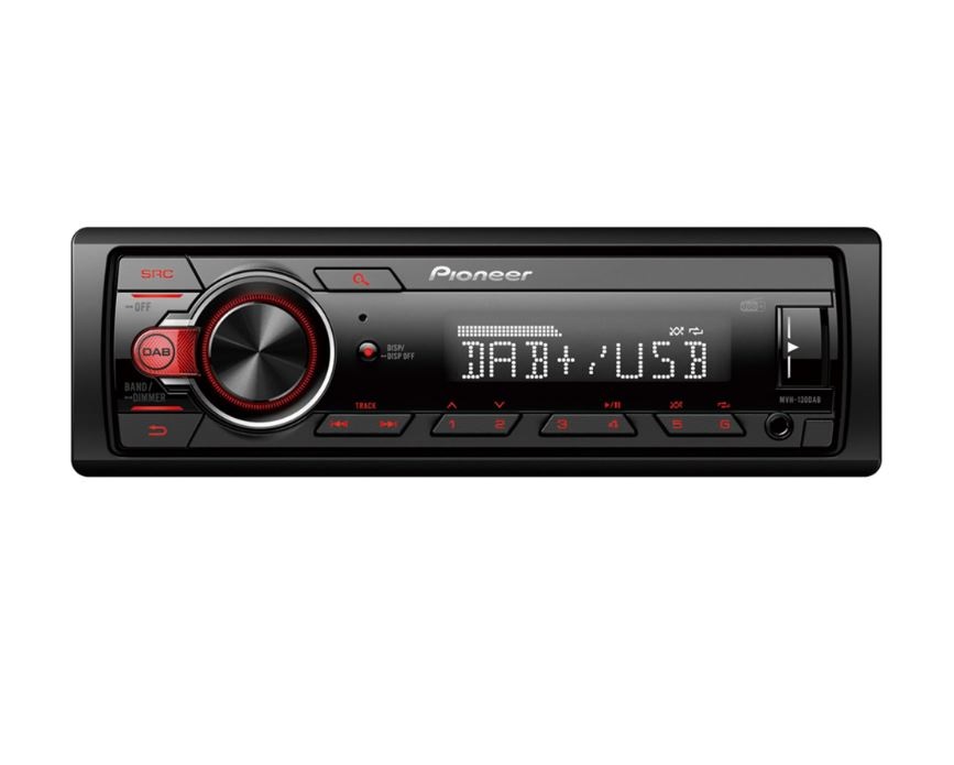 Pioneer MVH-130DAB DAB/DAB+/USB mechanika nélküli autóhifi fejegység