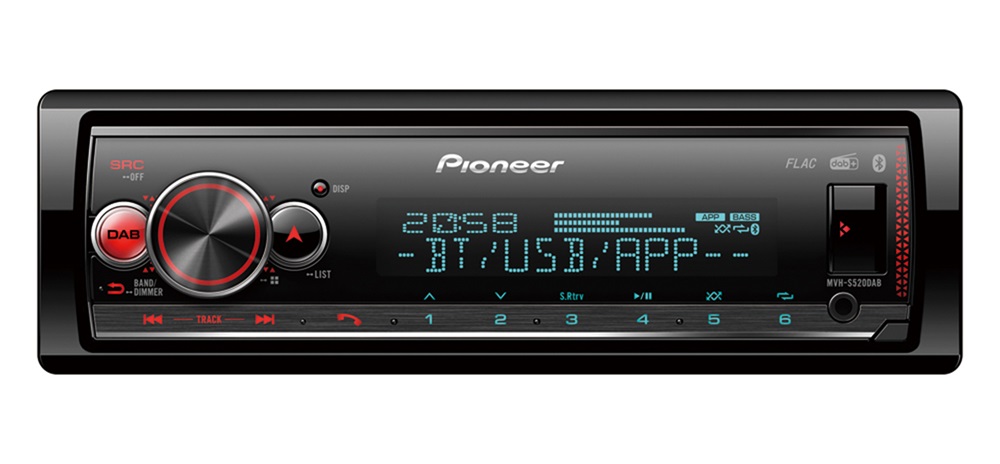Pioneer MVH-S520DAB mechanika nélküli autóhifi fejegység