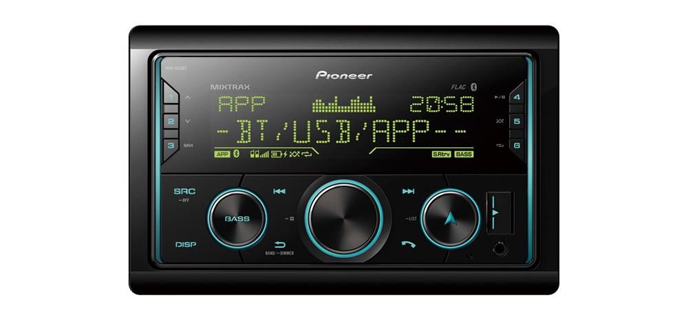 Pioneer MVH-S620BT mechanika nélküli autóhifi fejegység