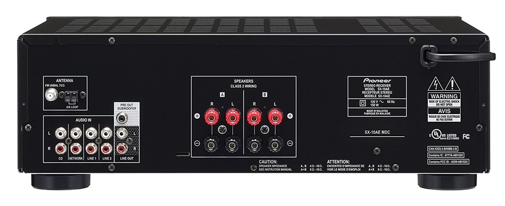 Pioneer SX-10AE-B fekete sztereó rádióerősítő