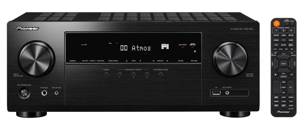 Pioneer VSX-934-B 7.2 csatornás fekete házimozi erősítő