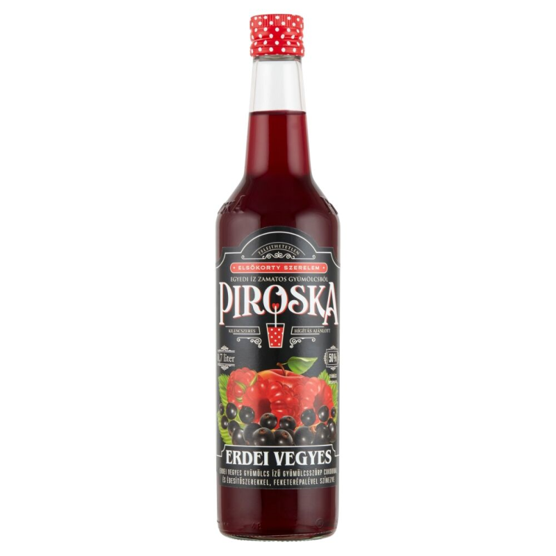 Piroska 0,7 L 50%  DRS többutas visszaváltási díjas erdei vegyes gyümölcsszörp