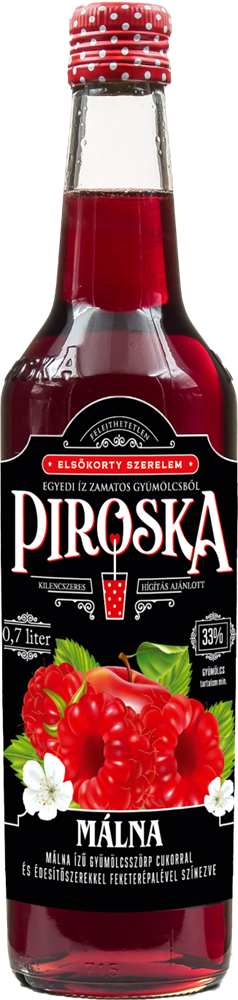 Piroska 0,7 L 50% DRS többutas visszaváltási díjas málna szörp