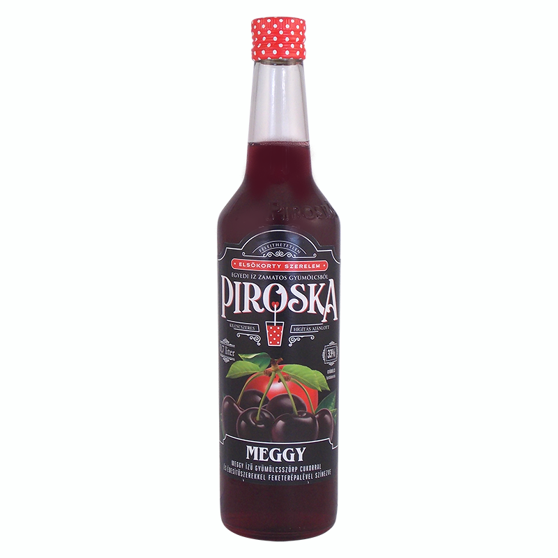 Piroska 0,7 L 50% DRS többutas visszaváltási díjas meggy szörp