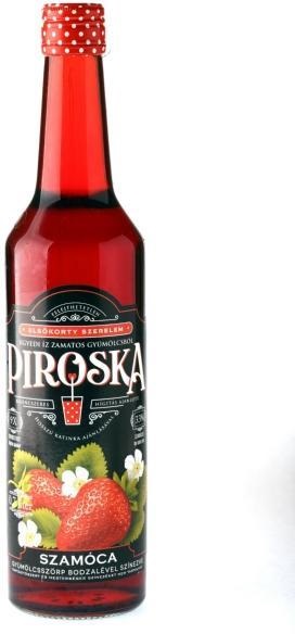 Piroska 0,7 L 50% DRS többutas visszaváltási díjas szamóca szörp