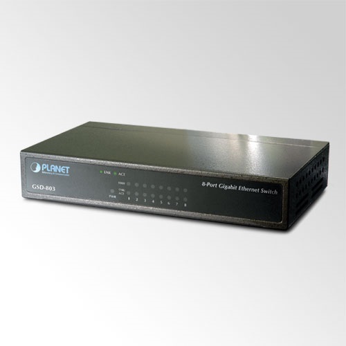 PLANET GSD-803 asztali 8port GbE LAN nem menedzselhető switch