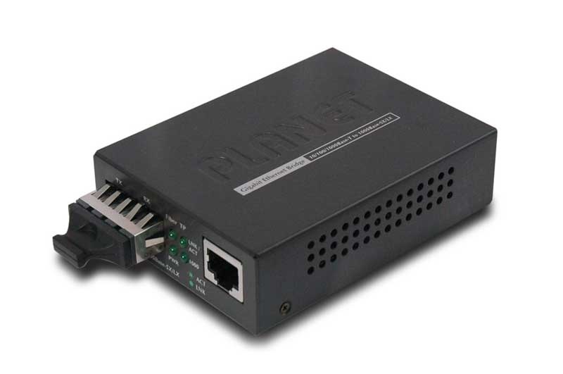 PLANET GT-802S SM GbE LAN (RJ45-SC) média konverter