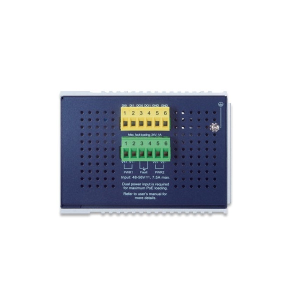 PLANET IGS-20160HPT DIN sínre szerelhető 16x GbE LAN 802.at PoE+ 2x 1G/2.5G SFP L3 menedzselhető ipari PoE switch