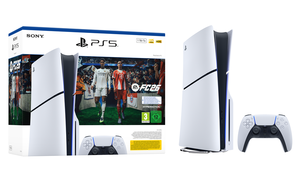 PlayStation®5 1TB lemezes játékkonzol (slim) FC 26 Bundle játékkonzol csomag