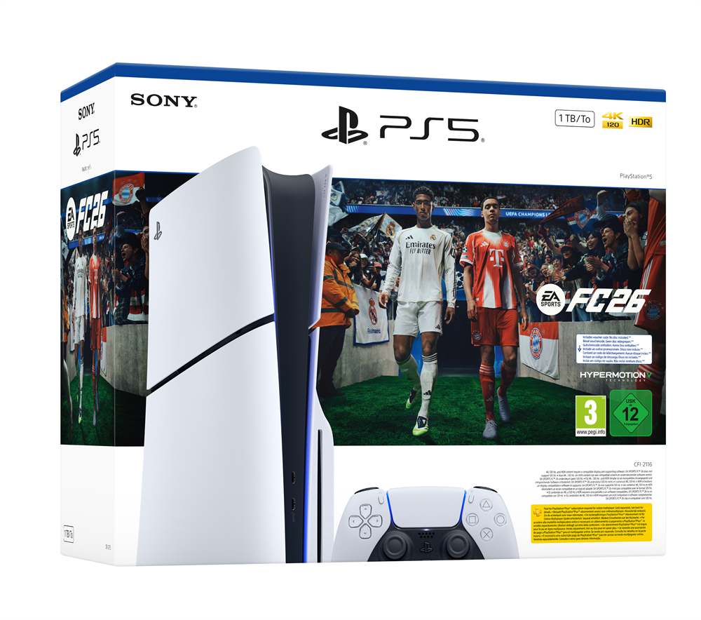 PlayStation®5 1TB lemezes játékkonzol (slim) FC 26 Bundle játékkonzol csomag