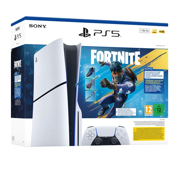 PlayStation®5 1TB lemezes (slim) E-Chassis Fortnite Flowering Chaos Bundle játékkonzol csomag