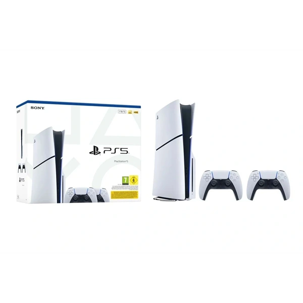 PlayStation®5 1TB lemezes (slim) E-Chassis játékkonzol + 2db DualSense™ vezeték nélküli kontroller