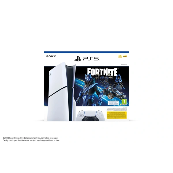 PlayStation®5 1TB lemezes (slim) Fortnite Bundle játékkonzol csomag (Újszerű)