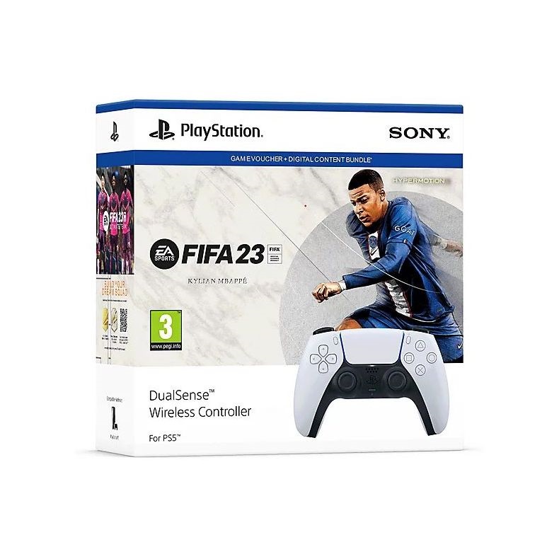 Sony 2808309 PlayStation®5 DualSense™ vezeték nélküli fehér kontroller + FIFA 23 PS5 játékszoftver
