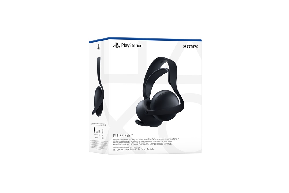 PlayStation®5 PULSE Elite™ Midnight Black vezeték nélküli headset