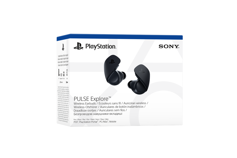PlayStation®5 PULSE Explore™ Midnight Black True Wireless fülhallgató