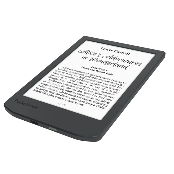 PocketBook PB619 VERSE LITE Midnight 6" (512MB/8GB, 1000mAh, wifi, USB-C) E-Book olvasó