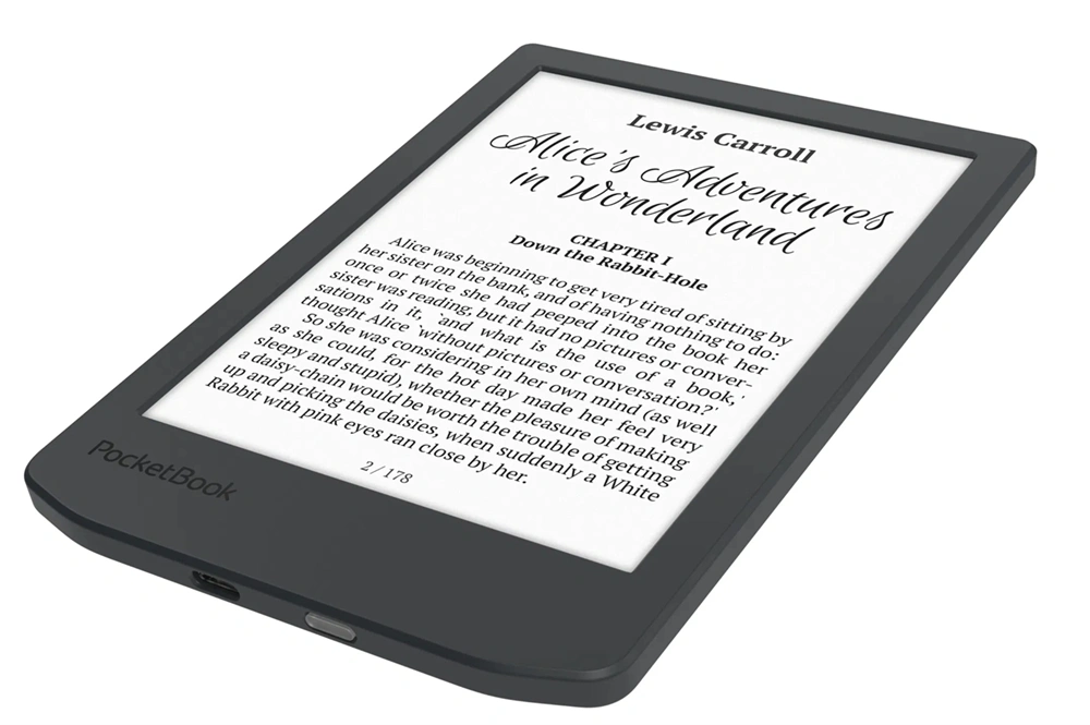 PocketBook PB619 VERSE LITE Midnight 6" (512MB/8GB, 1000mAh, wifi, USB-C) E-Book olvasó