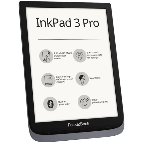 PocketBook PB740 InkPad3 Pro 7,8" metálszürke E-Book olvasó