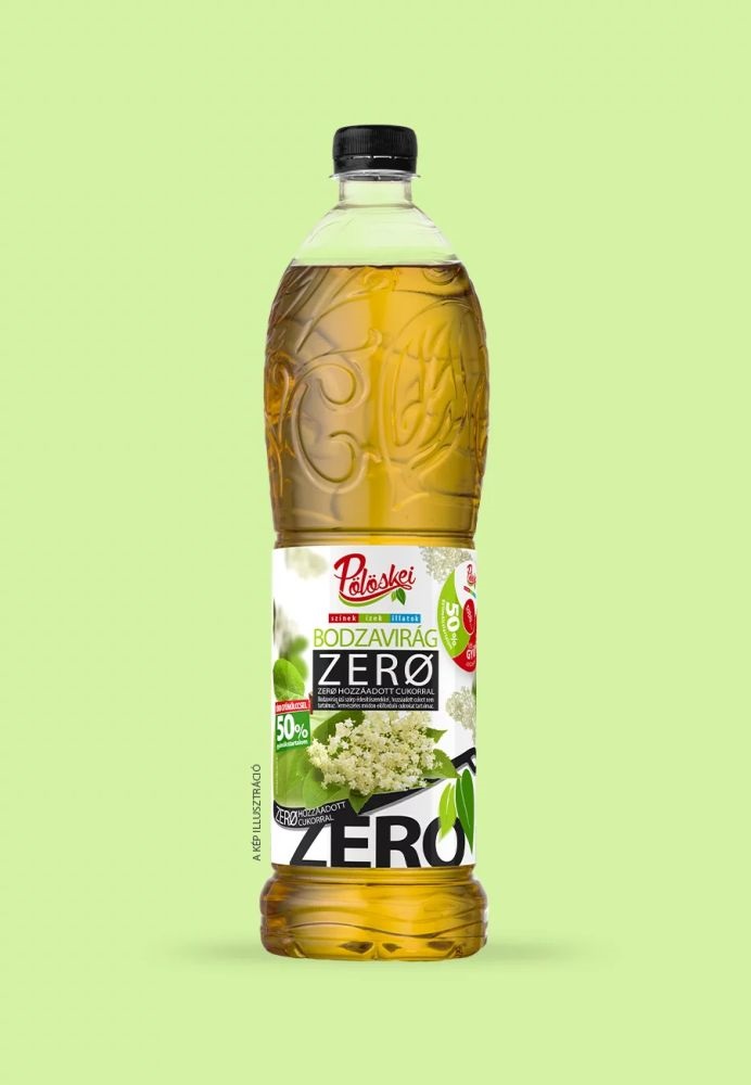 Pölöskei 1 L ZÉRÓ 50% bodza szörp