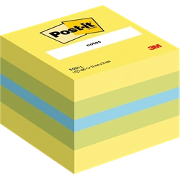 Post-it 2051-L 51x51mm mini öntapadós vegyes lime kockatömb 100% PEFC, SGSCH-PEFC-COC-110078