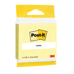 Post-it 6820 76x76 öntapadós 100 lapos kanárisárga jegyzettömb 100% PEFC, SGSCH-PEFC-COC-110078